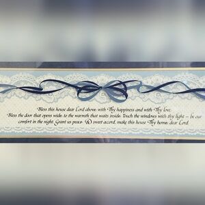 Decorative Quote With Lace And Ribbon Wall Art